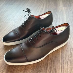 Santoni Bund Cap Toe Oxford